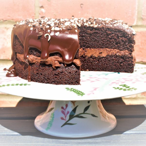 Gluten-free chocolate cake with our mix